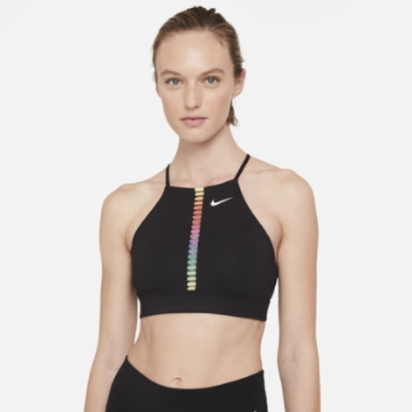 COPY - NWOT Nike Women's Rainbow Ladder Light Support Indy Sports Bra Black  to… - Picture 5 of 15